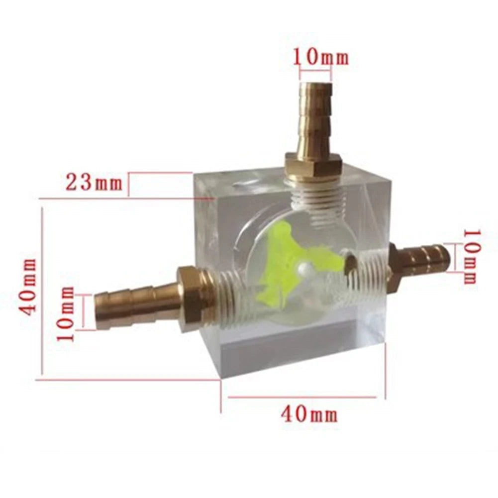Acrylic Water Flow Indicator for DIY PC Liquid Cooling & CNC Applications
