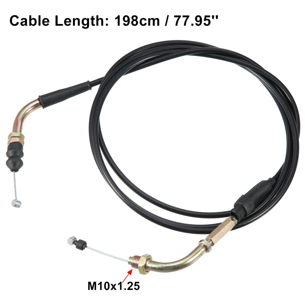 Throttle Cable Replacement for 50cc 70cc 90cc ATV and Motorcycle (Black) (2010–2026)