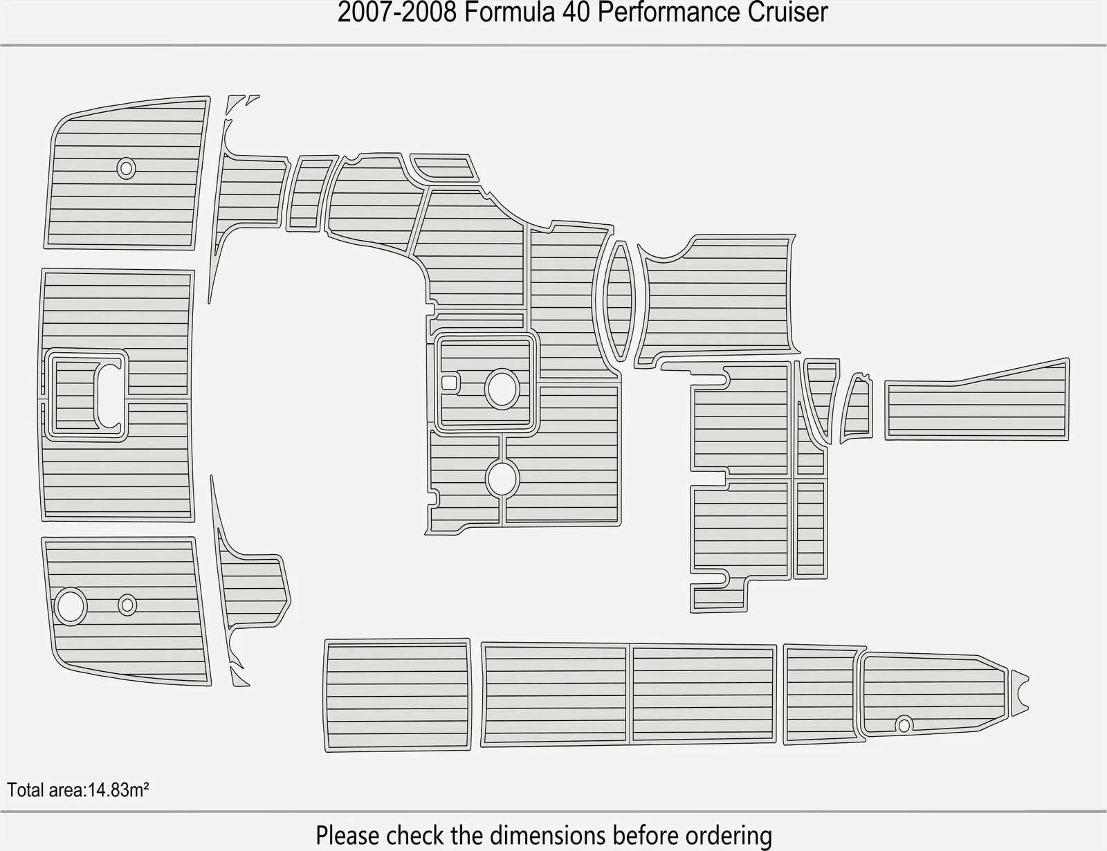 EVA Foam Flooring for Formula 40 Performance Cruiser (2008)