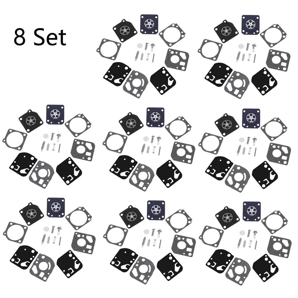 Set of 8 Carburetor Diaphragm Kit for ZAMA RB-29 RB29 C1U
