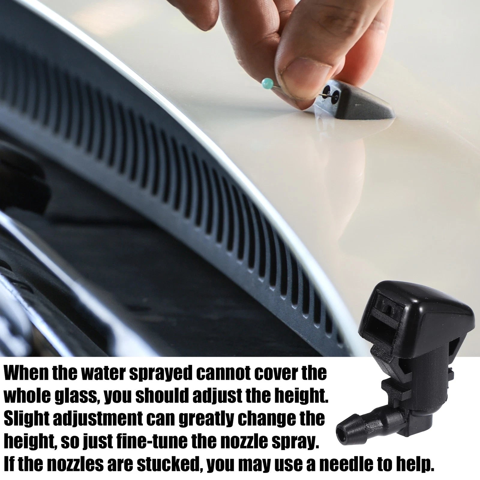 Windshield Washer Nozzle Spray Set for Ford Edge (2012–2014)