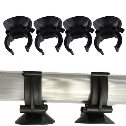 Suction Cup Clips for Aquarium Heater or Rain Bars (Set of 4/8)