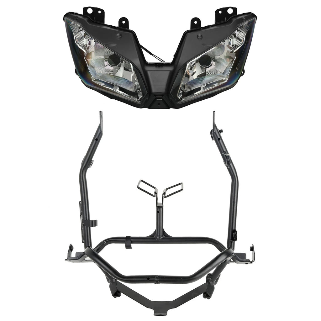 Front Headlight Assembly & Upper Stay Bracket for Kawasaki Ninja 300 (2013–2017)