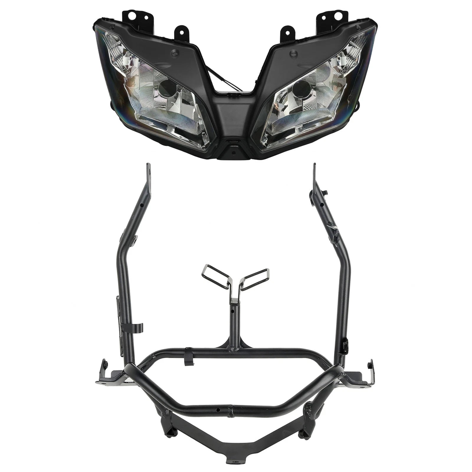Front Headlight Assembly & Upper Stay Bracket for Kawasaki Ninja 300 (2013–2017)