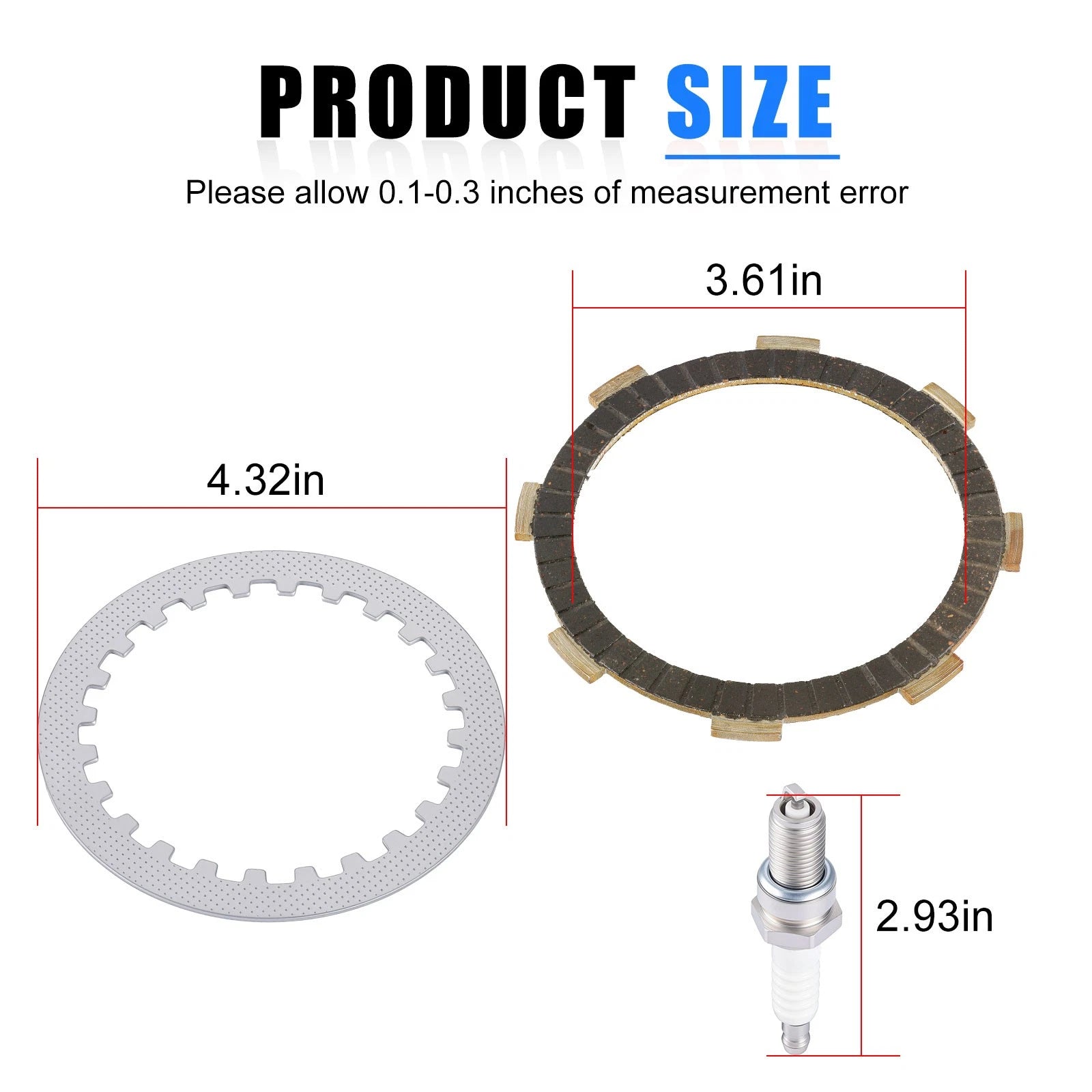 Clutch Friction Steel Plates Kit w/ Gasket for Honda XR200R (1981–2002)