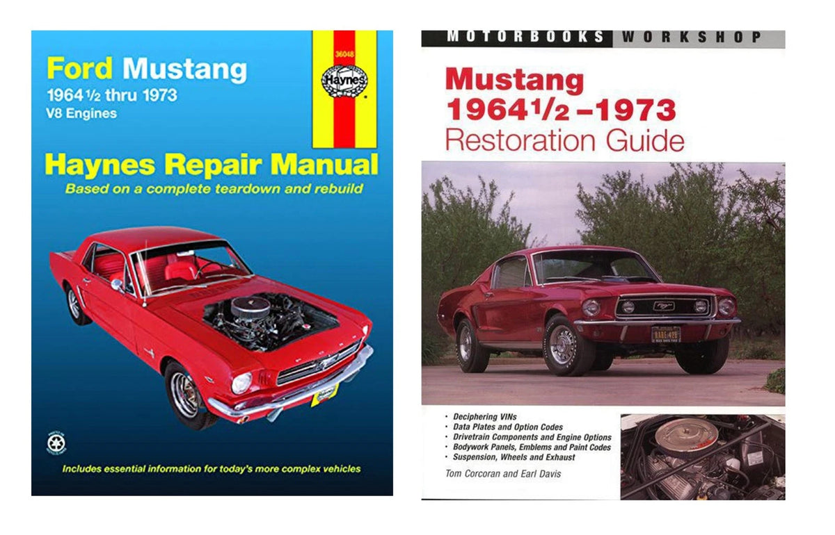 Repair Manual & Restoration Guide Set for Ford Mustang (1964½–1973)