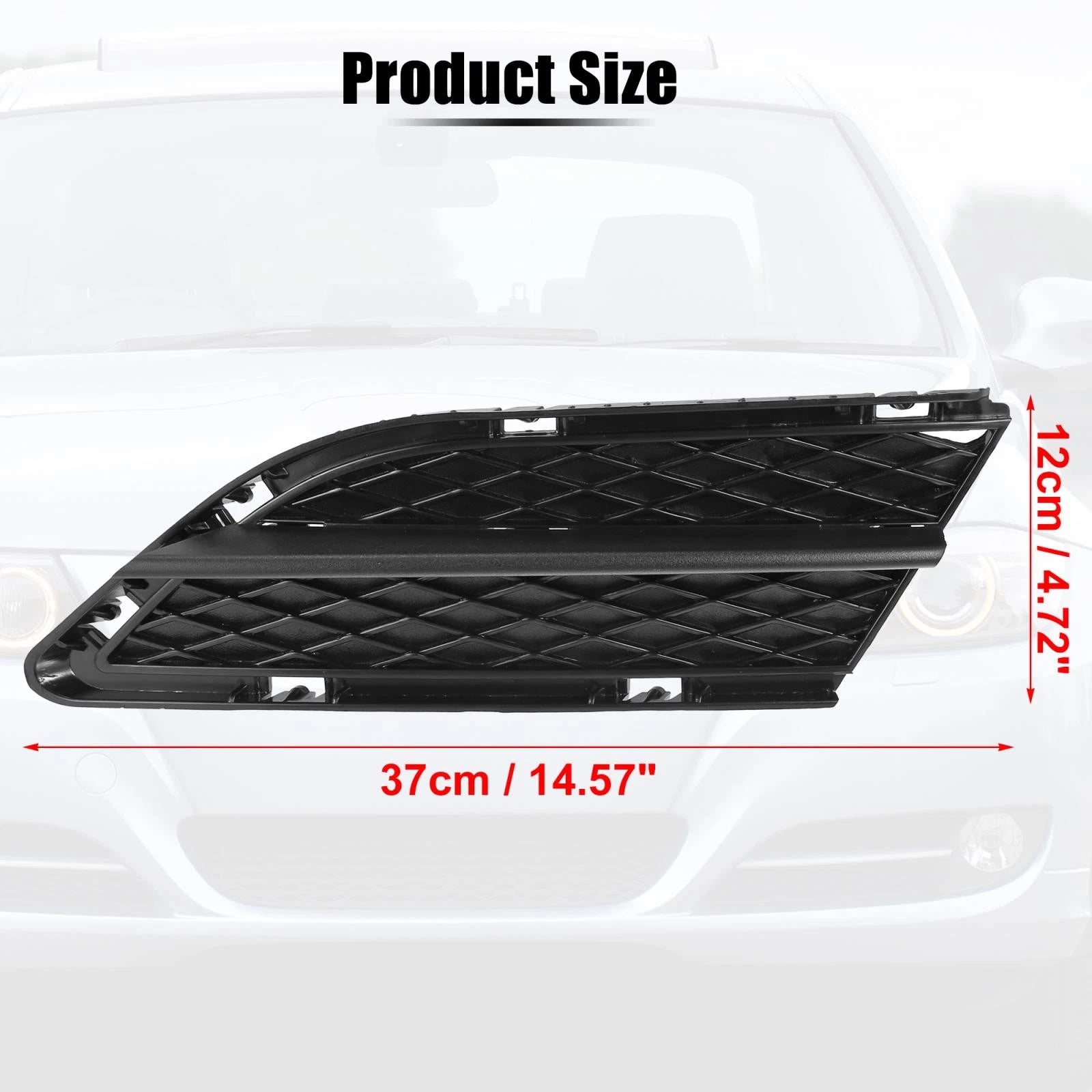 Left Car Fog Light Grille Trim Replacement for BMW 3 Series E90 (2009–2012)