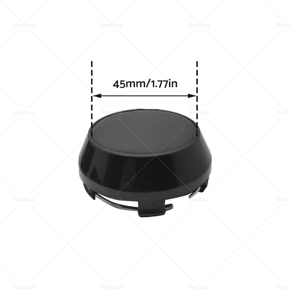60mm Hub Cap No Logo Black Base Universal Wheel Center Cap