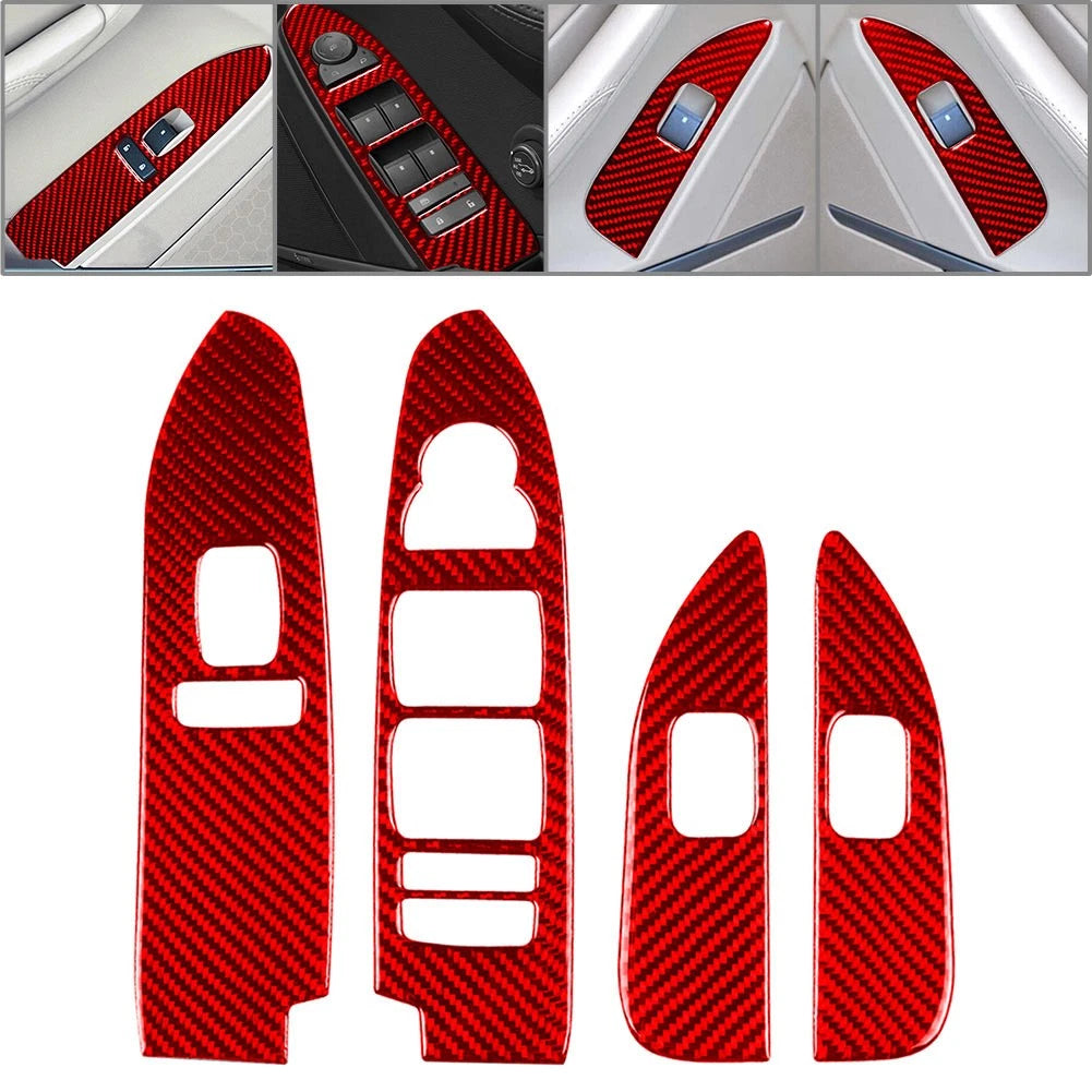 4Pcs Front Window Control Cover Trim for Cadillac CTS Sedan Wagon (2008–2013)