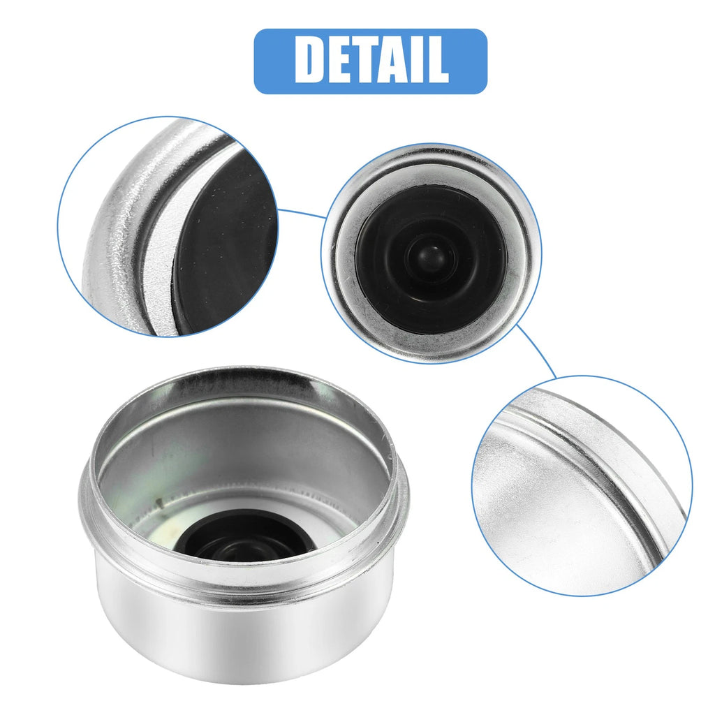 2pcs Trailer Axle Wheel Dust Cap Replacement for Trailer (2.44 inch) (200)–(200)