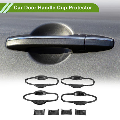 Car Door Handle Cup Protector Kit for Toyota Camry (2018–2024) Carbon Black