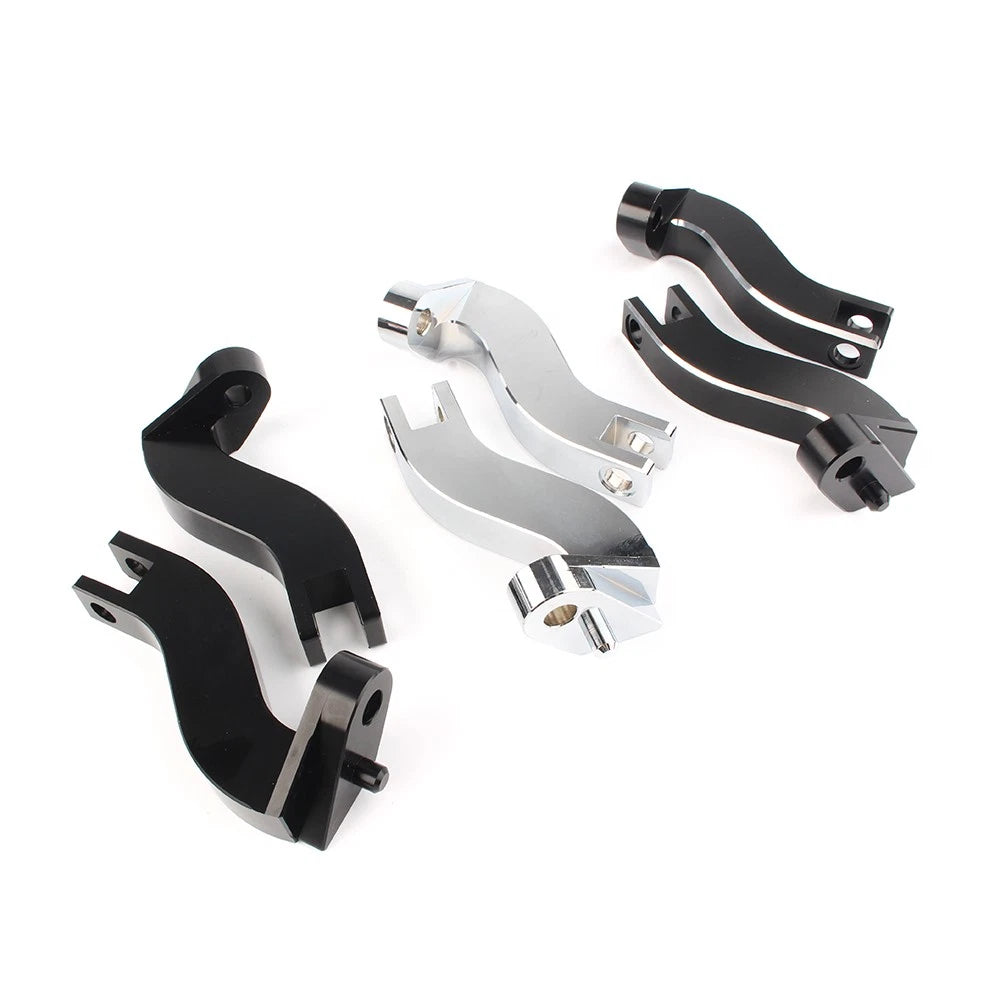 2X Passenger Rear Foot Peg Mount Kits for Harley Davidson Touring FLHT (1993–2016)