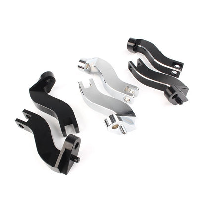 2X Passenger Rear Foot Peg Mount Kits for Harley Davidson Touring FLHT (1993–2016)
