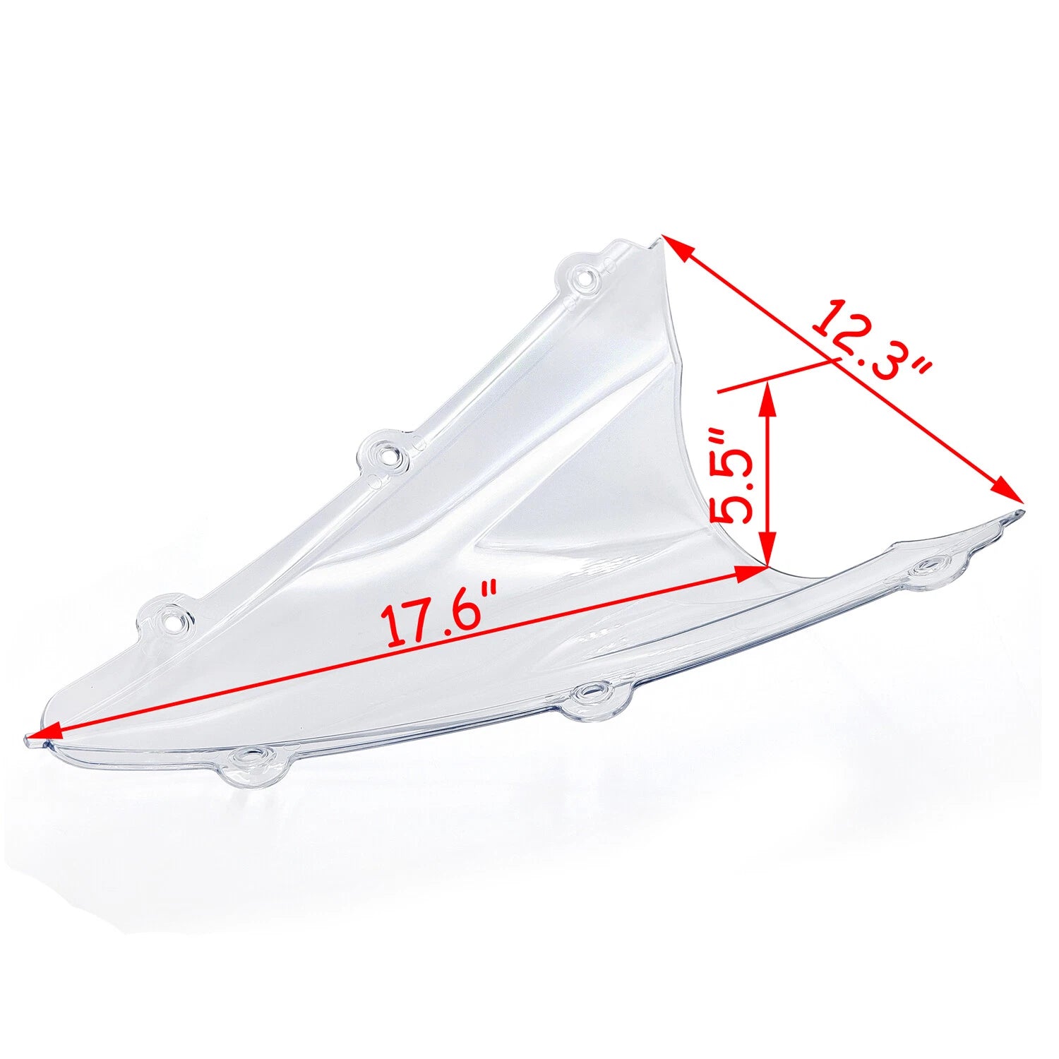 Clear Double Bubble Windshield for Yamaha YZF R1 (2004–2006)