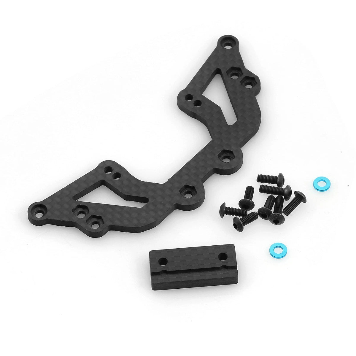 2nd Floor Plate Steering Mount with Screws for Tamiya XV01 (2010–2015)