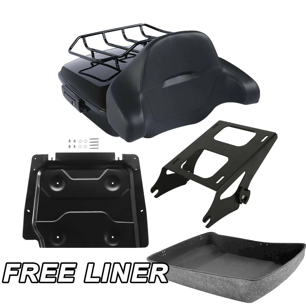 Chopped Trunk Mount Rack Plate for Harley Electra Road Glide (2014–2026)