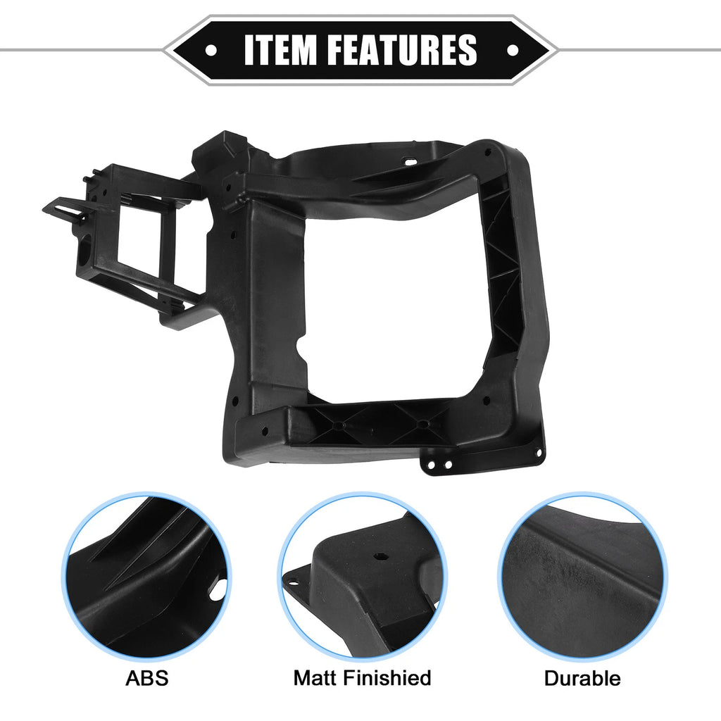 Left Headlight Bracket for Jeep Cherokee (2014–2018) Plastic Black