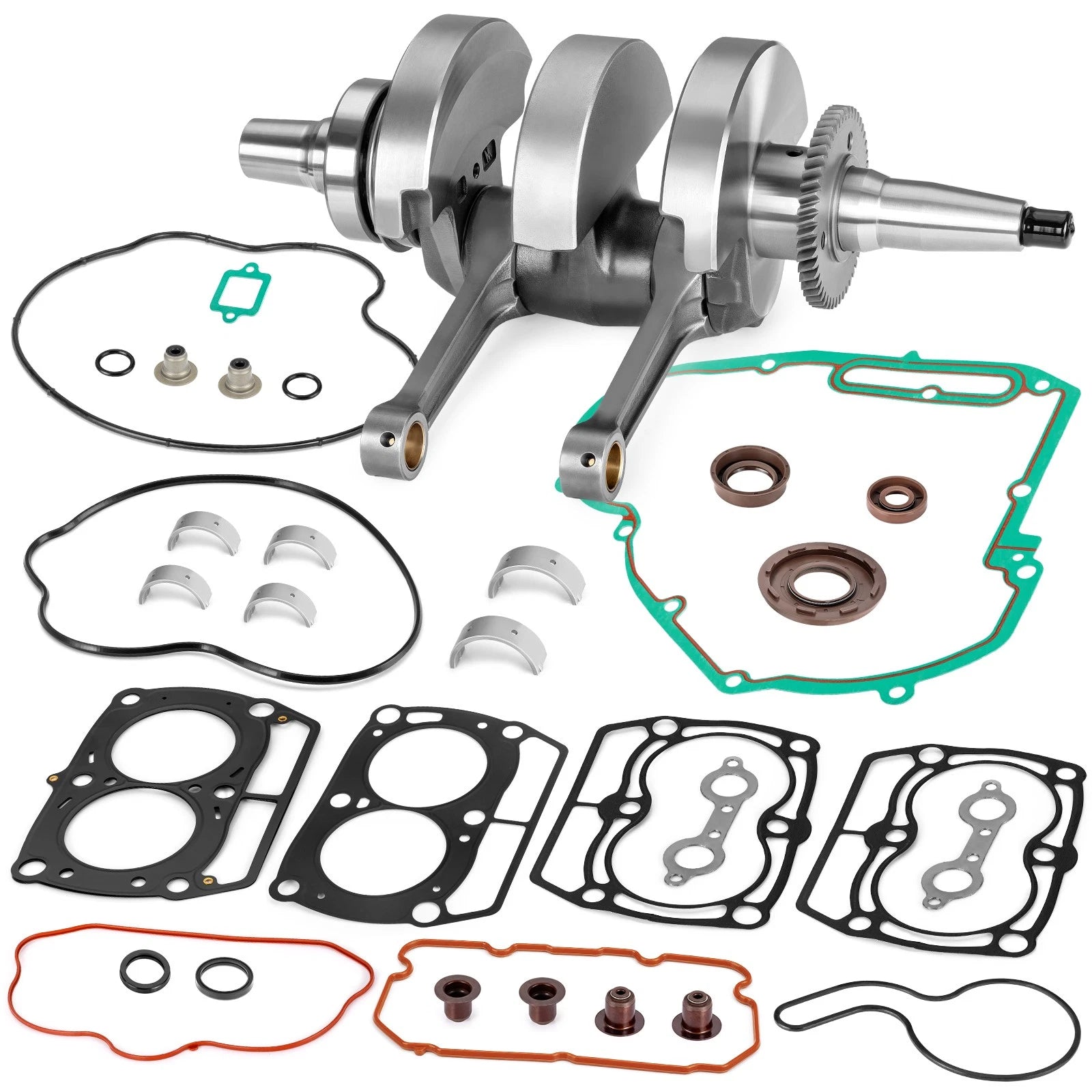 Crankshaft & Bearings & Gasket Seal Rebuild Kit for Polaris RZR 800 (2008–2014)