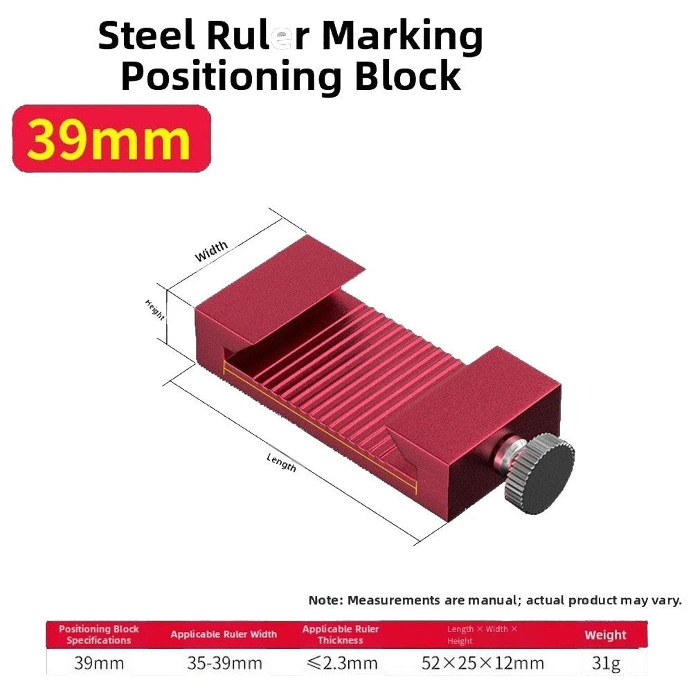 Solid Aluminum Alloy Scribing Stop with Anodized Finish for