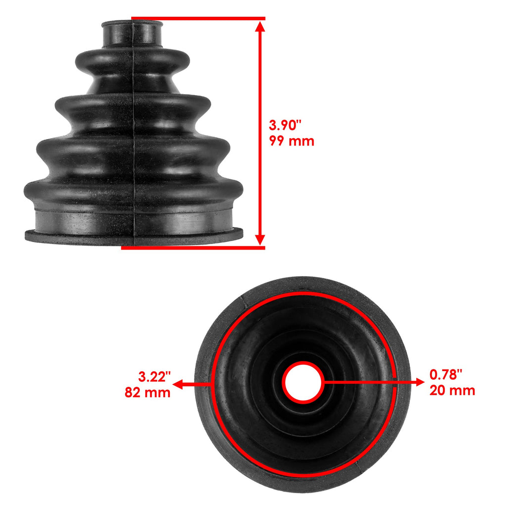 Rear Axle CV Joint Boot Kit Inboard Outboard for John Deere (2007–2019)