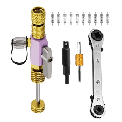 Valve Core Removal Tool for HVAC R22 R407C R410A R32 (1/4 inch, 5/16 inch)