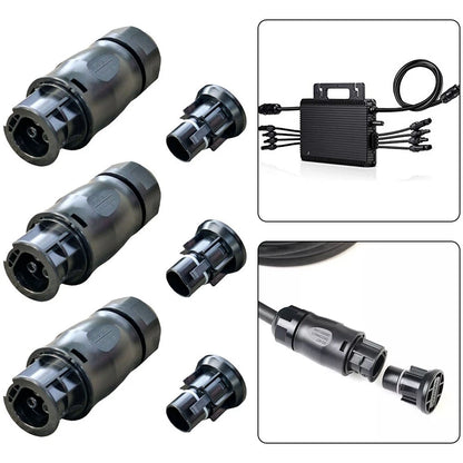 IP68 3-Pole Waterproof Connector for Huayu (25A 4000V AC)