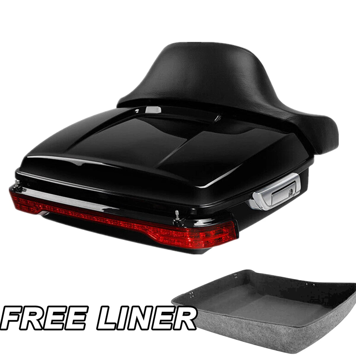 Chopped Trunk Pad & LED Brake Tail Light for Harley Electra Glide (2014–2026)
