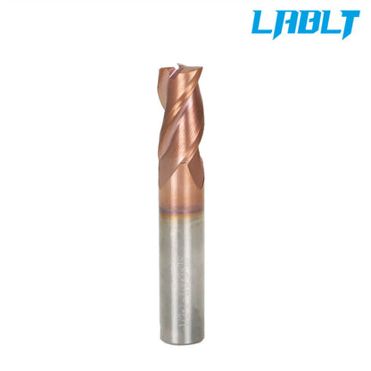 5X 1/2" 3 Flute 37° Helix Carbide End Mill for Aluminum - ZRN Coated