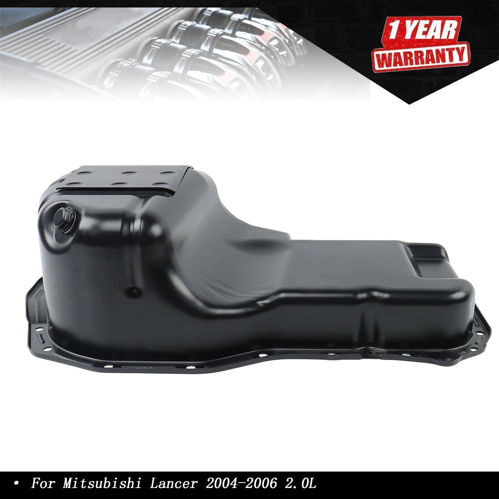 Engine Oil Pan w/ Drain Plug for Mitsubishi Lancer (2004–2006)