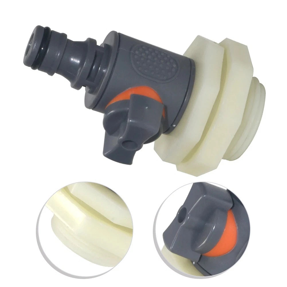 Nipple Valve Set with 3/4 Quick Connect for Garden Watering