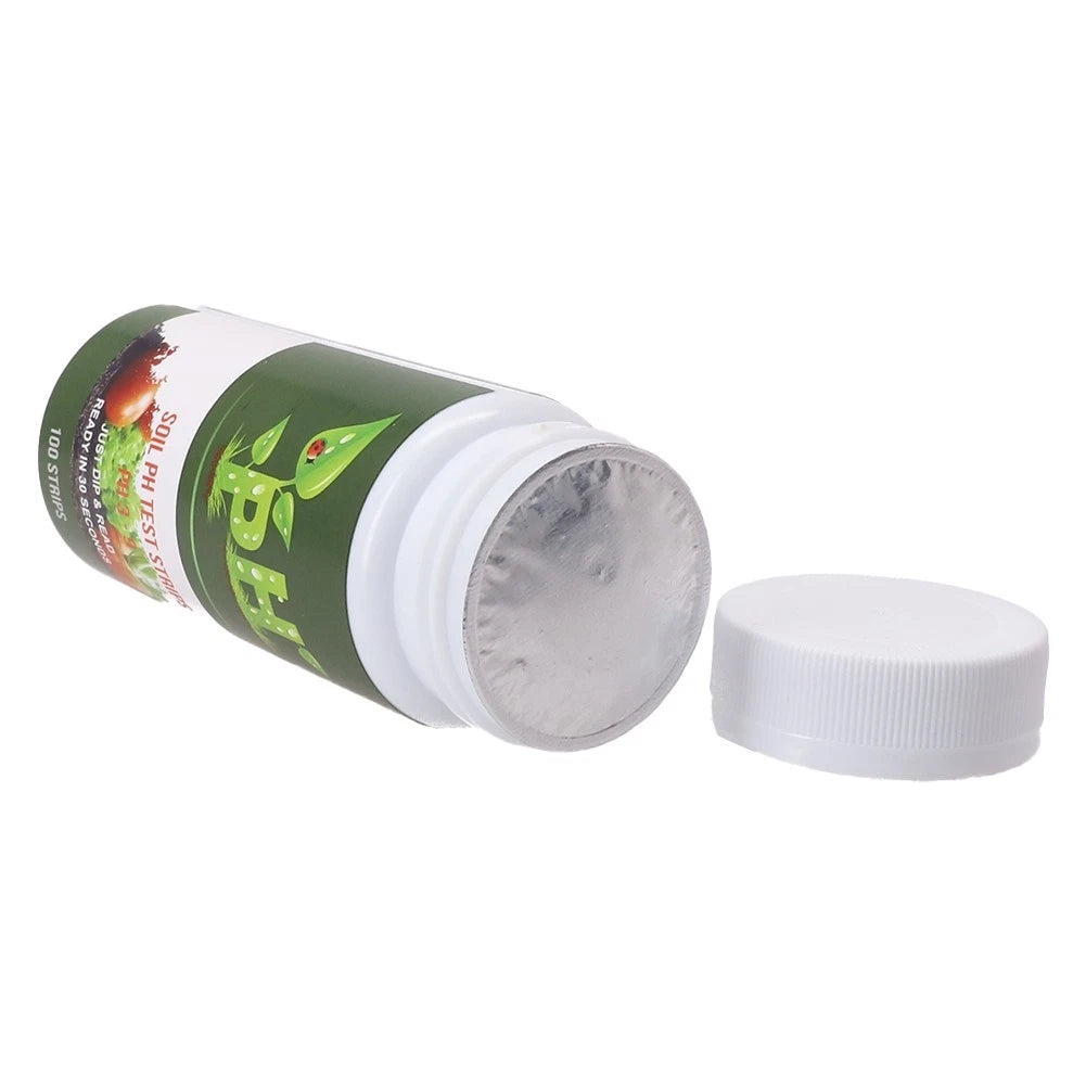 100x Soil Test Strips for Garden Plant Light Test Meter Kit
