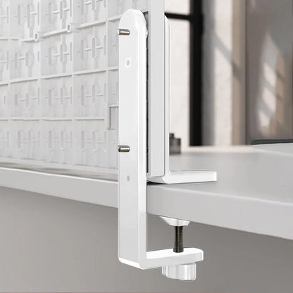 2 Metal Fixing Brackets for Desktops and Pegboards