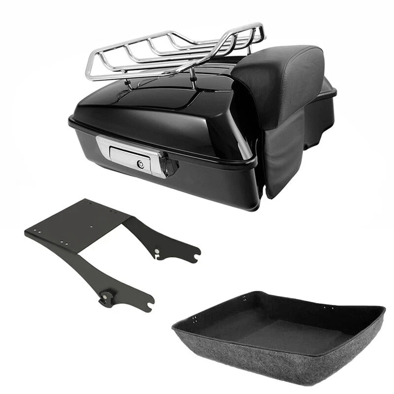 Chopped Trunk Backrest Mount Rack for Harley Touring Glide (1997–2008)