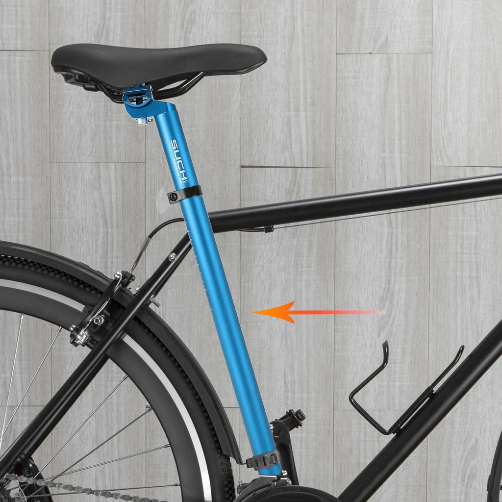 Aluminum Bicycle Seat Post Adjustable Clamp 30.4x350mm for Blue (2005–2015)