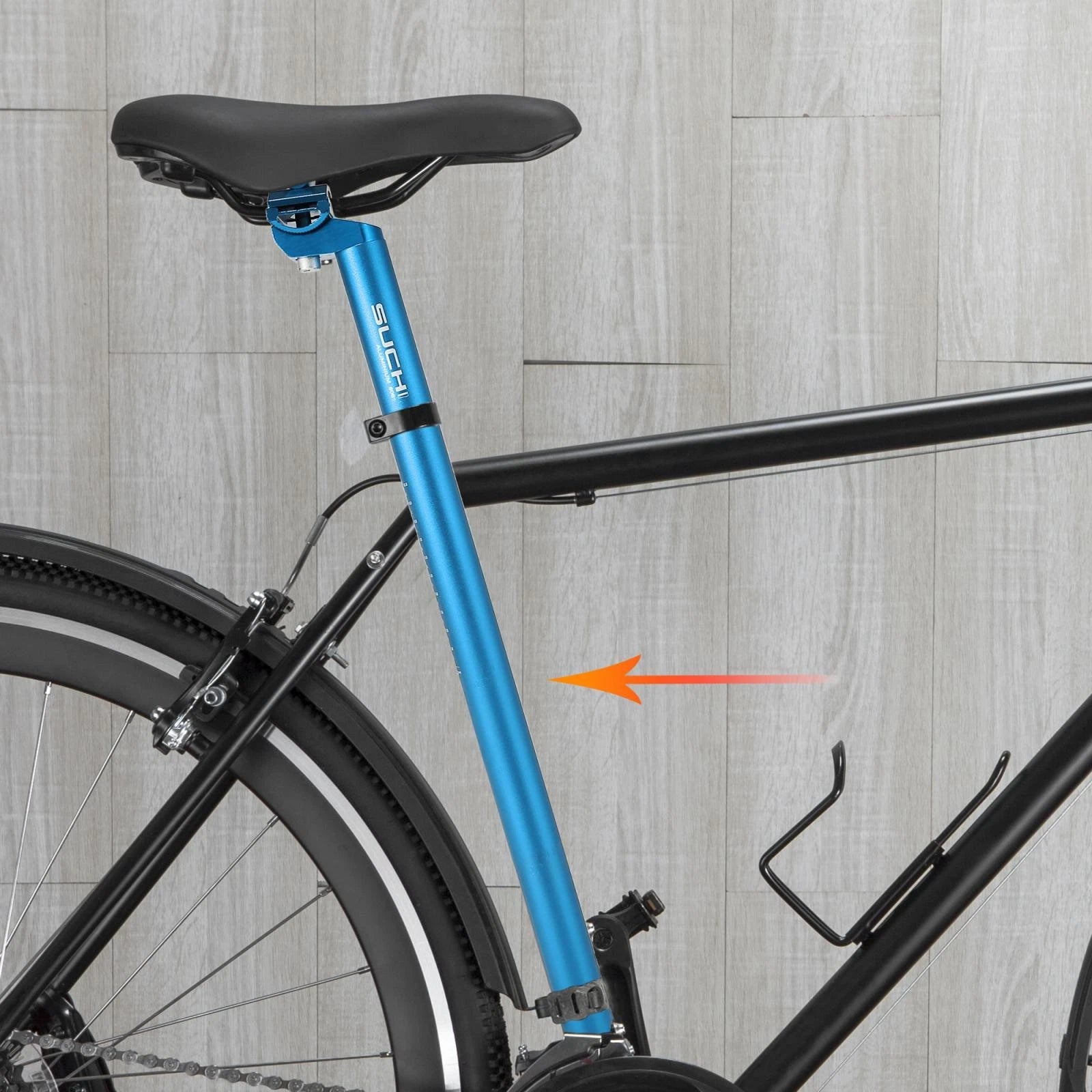 Aluminum Bicycle Seat Post Adjustable Clamp 30.4x350mm for Blue (2005–2015)