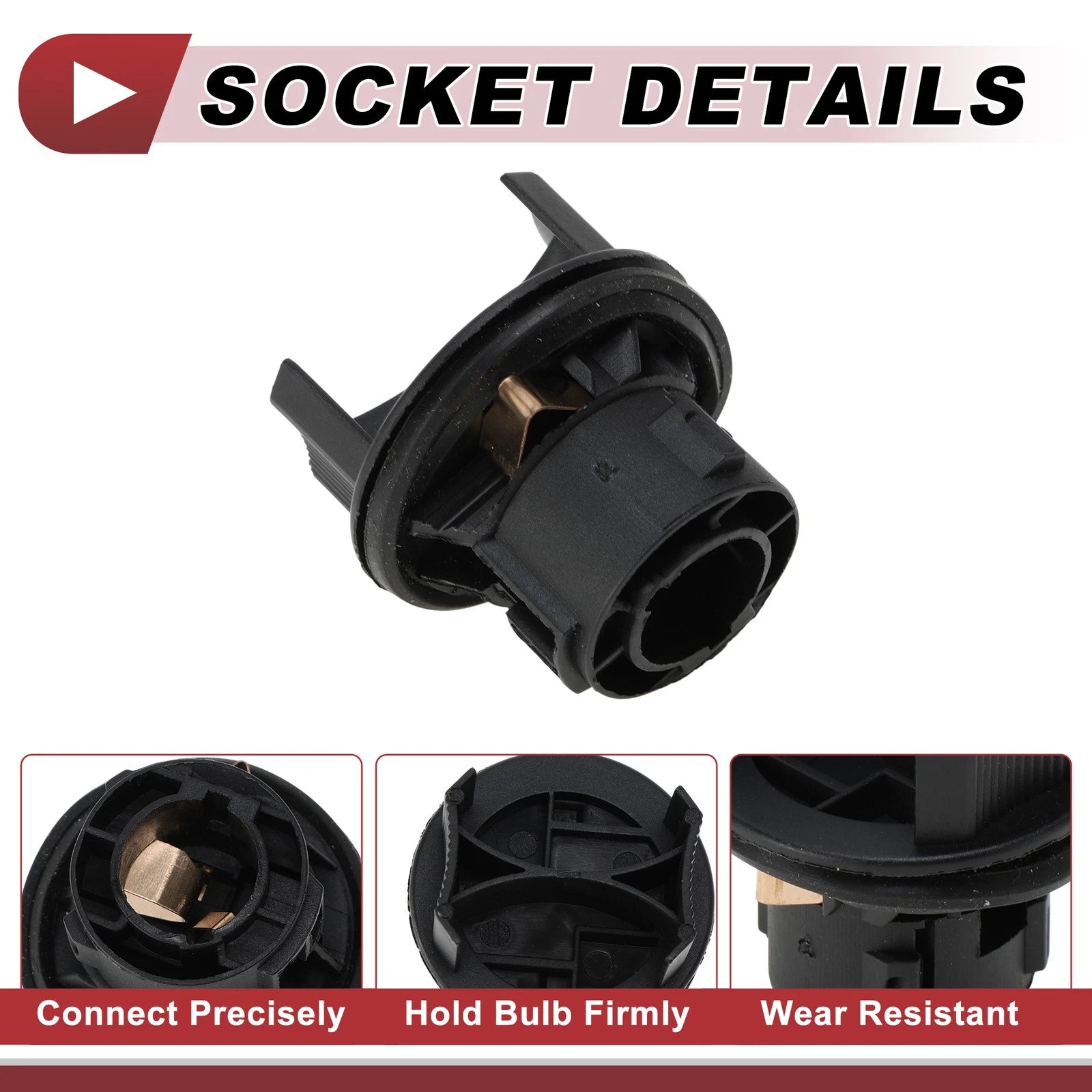 Indicator Light Socket for Ford C-Max/Focus Mk2/Fiesta Mk5 (2006–2013) No. 2S6A13K370A
