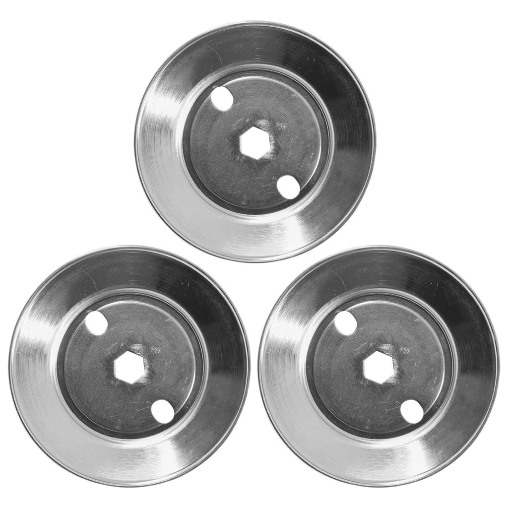 Mower Deck Spindle Pulley Replacement for John Deere 120 140 300 (48"-60") (3x)