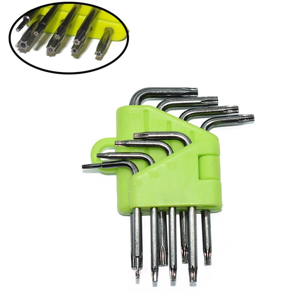 Set of 8 T-Handle Torx Screwdriver Wrenches 60x60mm