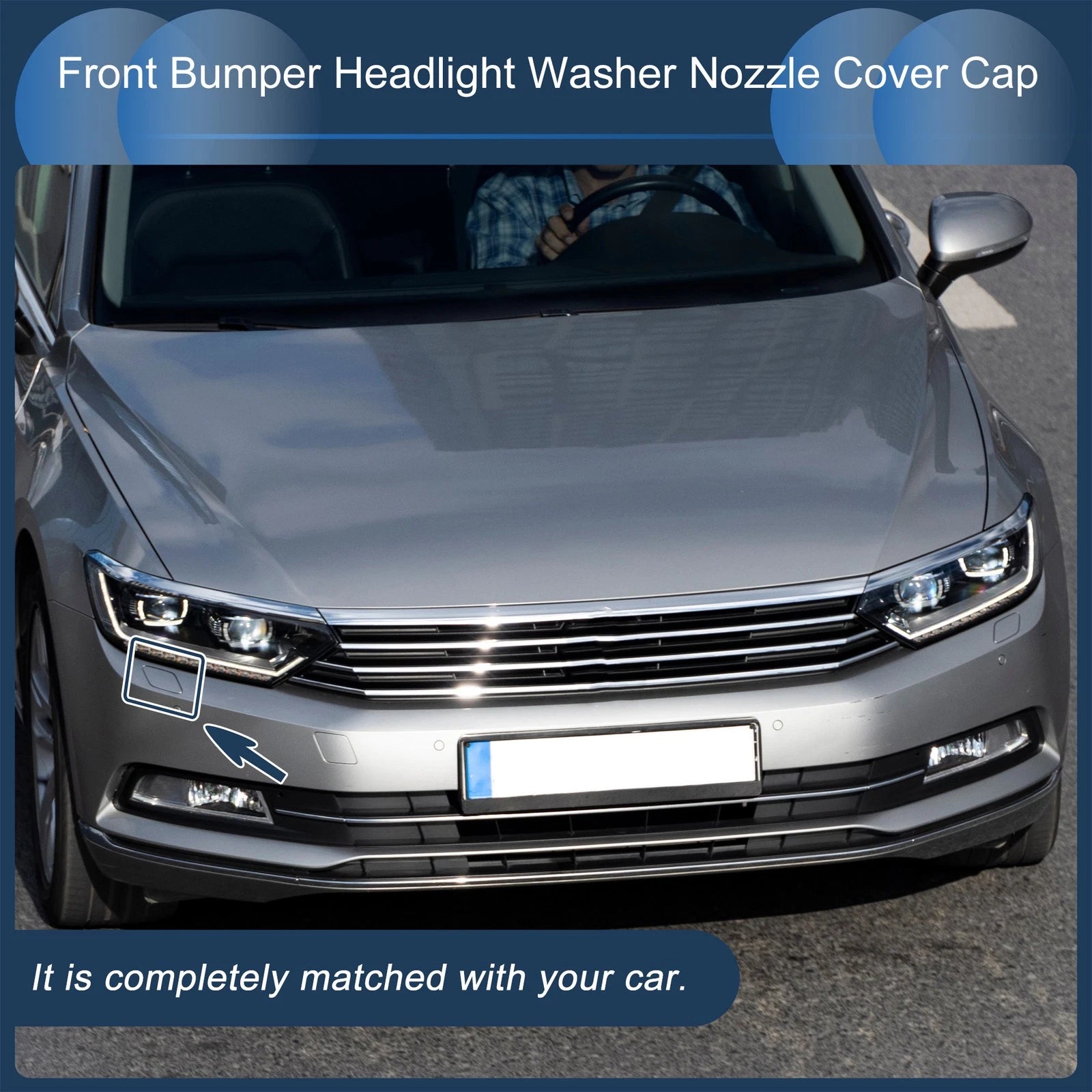 Front Right Washer Nozzle Cover Cap for Volkswagen Passat B8 3G (2015–2022)