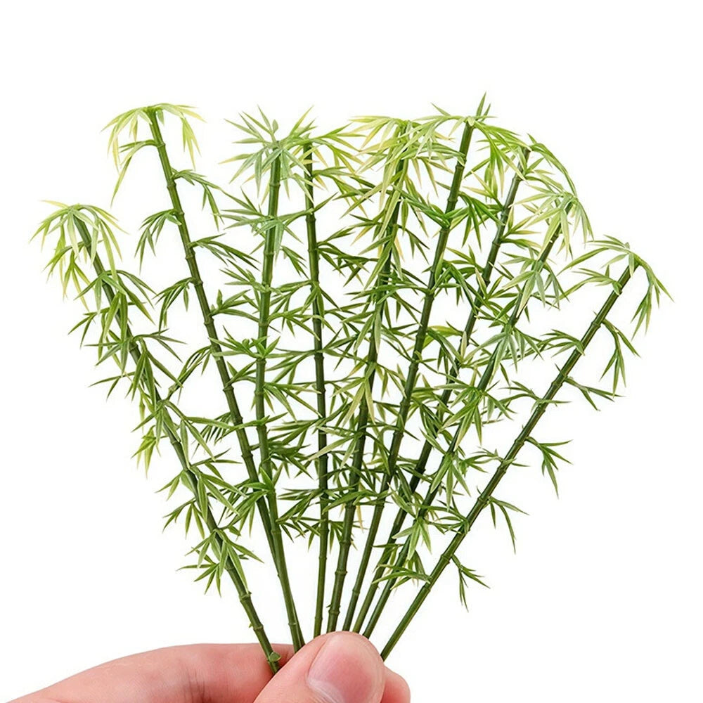 20Pcs Miniature Bamboo Trees for Scenery Model Decor