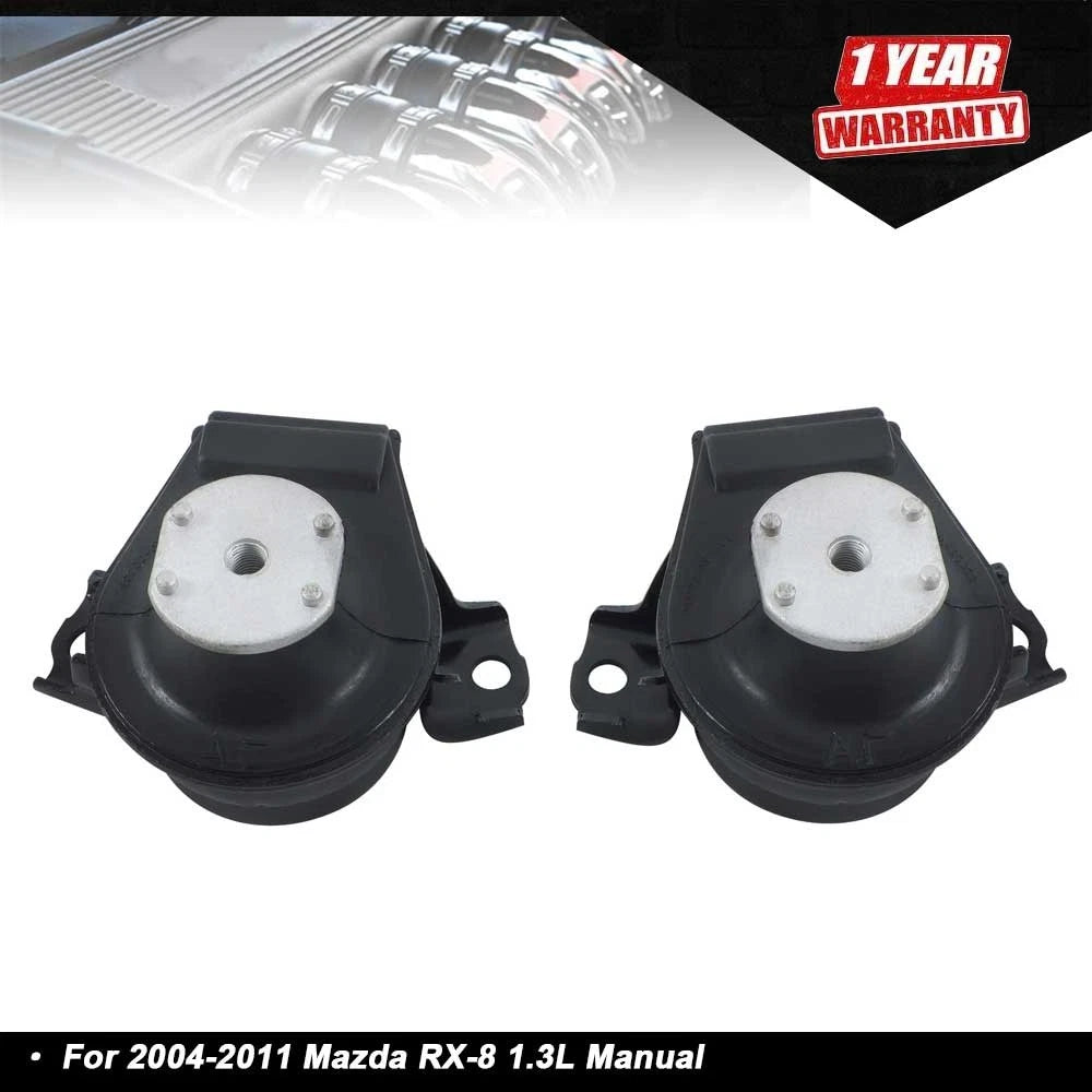 2X Front Left & Right Motor Mounts for Mazda RX-8 (2004–2011) 1.3L