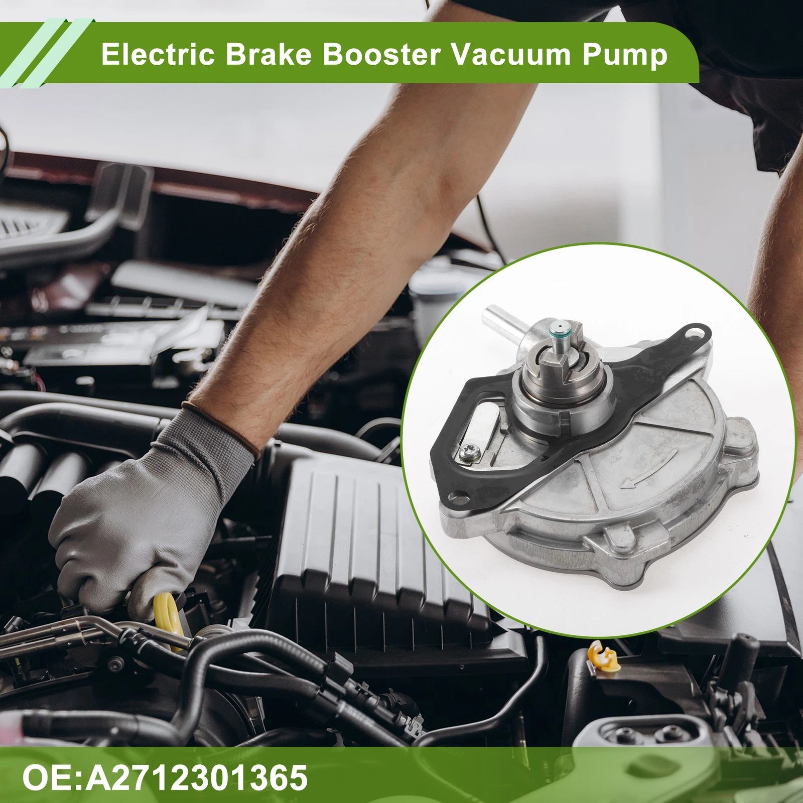 Brake Vacuum Pump Replacement for Mercedes-Benz C250 2012–2015