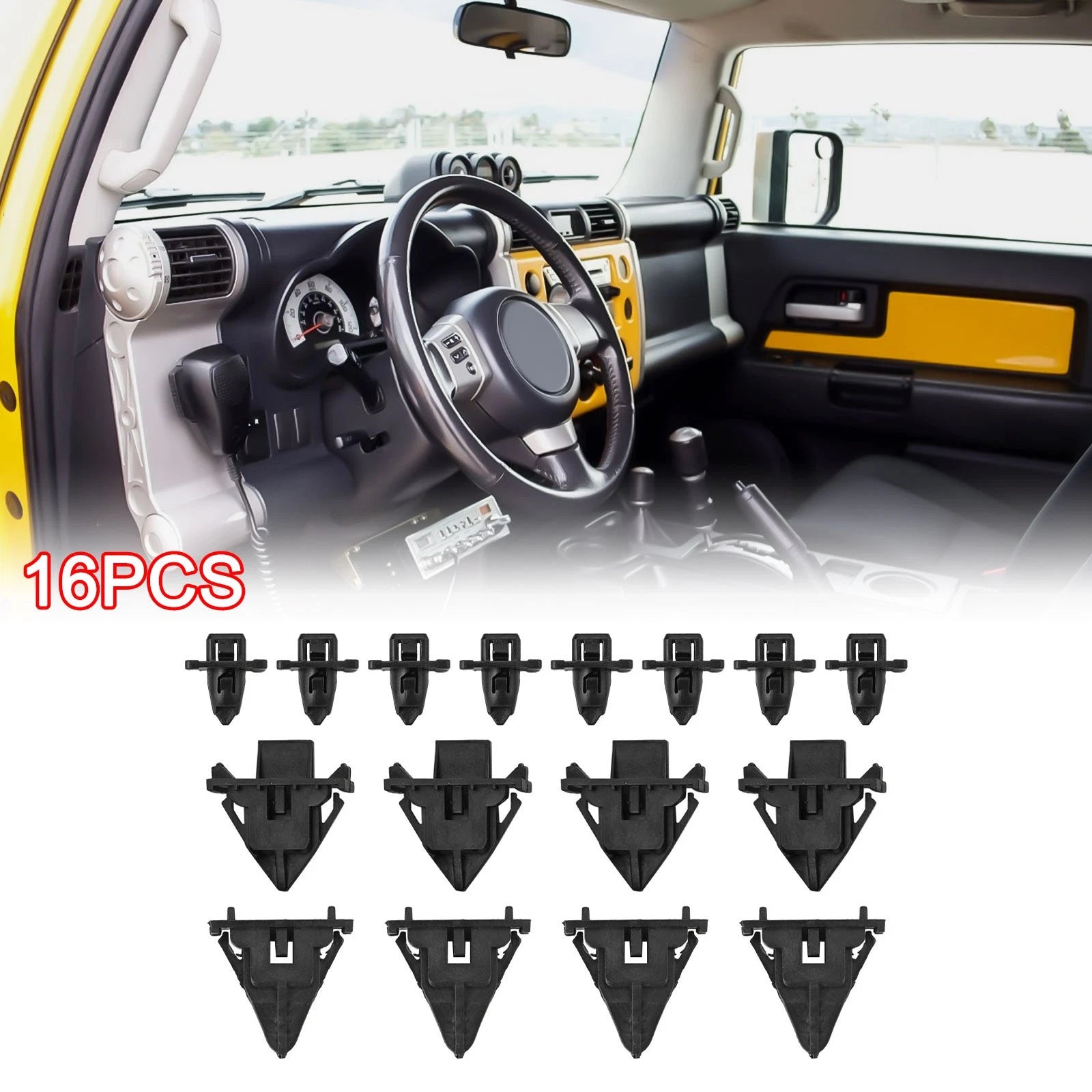 Cowl Moulding Replacement Clips for Multiple Vehicles (Pack of 16)