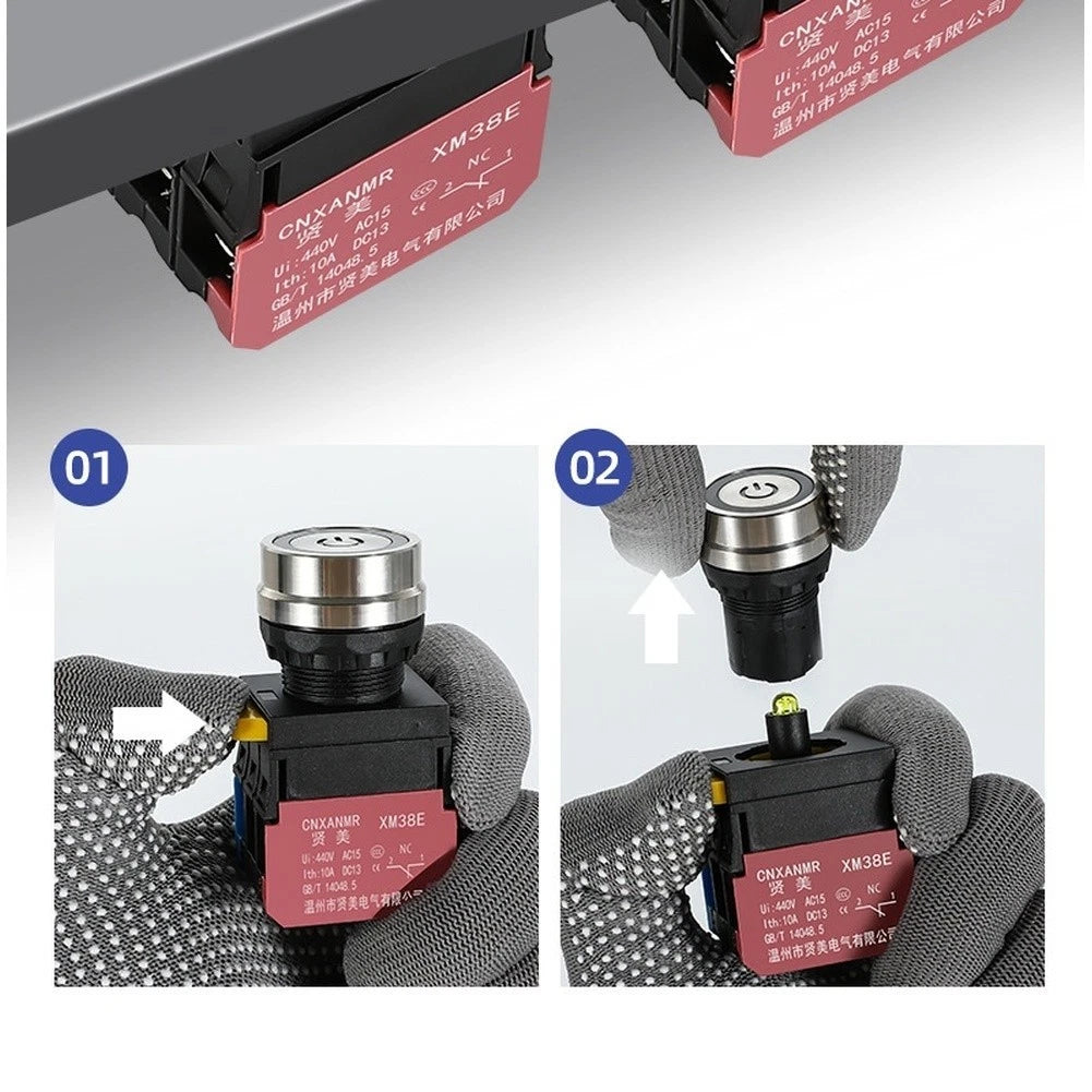 22mm Push Button Switch for Easy Installation Control Panel