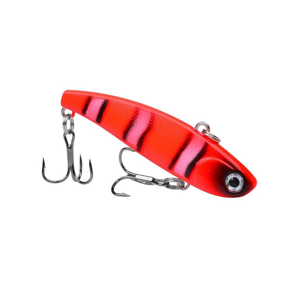 VIB Vibration Fishing Lure with 8 Treble Hooks for Long Casting