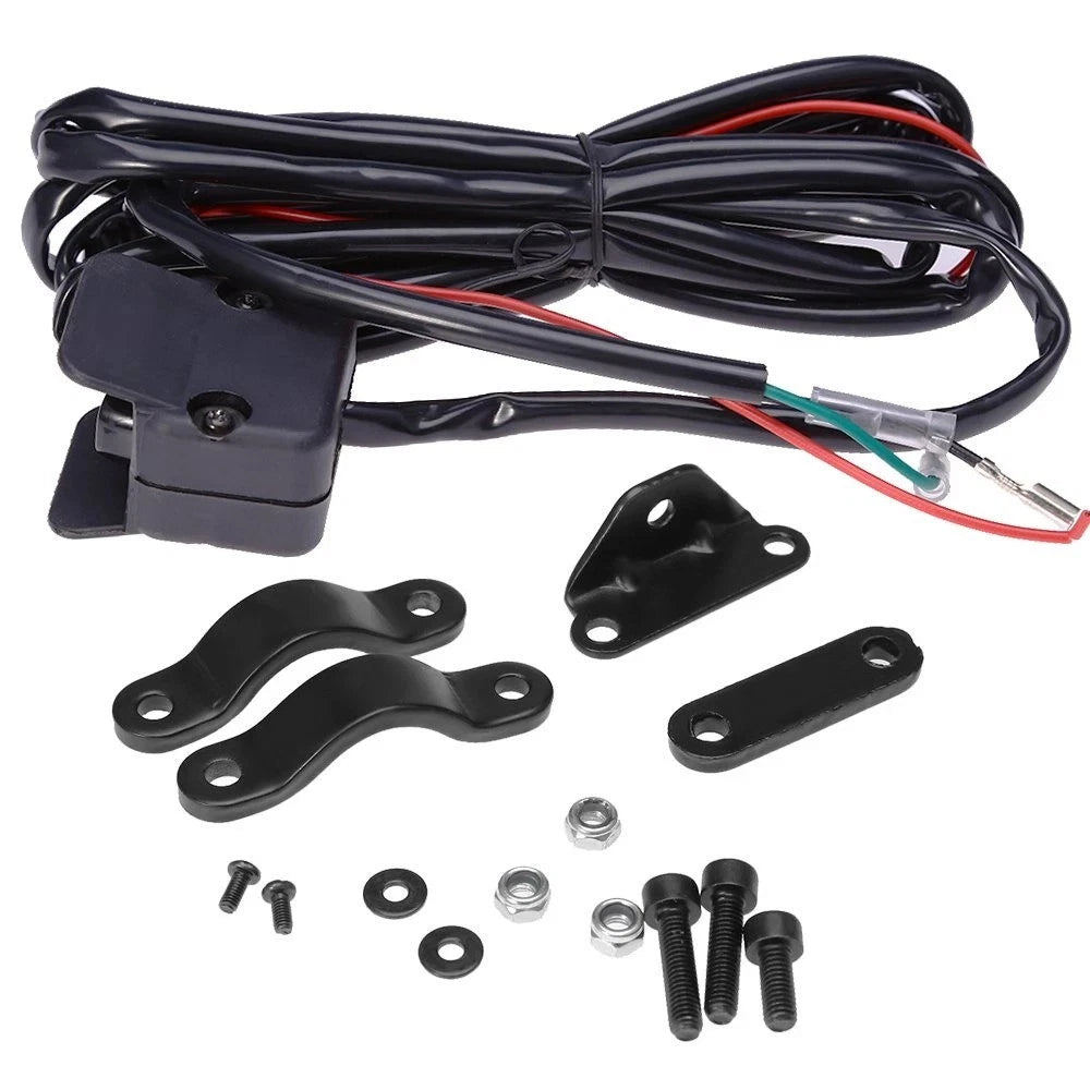 12V Winch Thumb Switch Rocker Style with Mounting Bracket for Outdoor Use