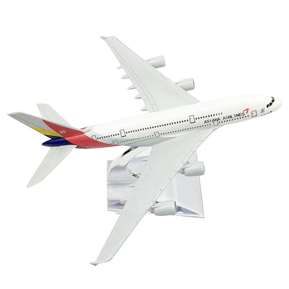 1/400 Asiana Airlines A380 Model Aircraft
