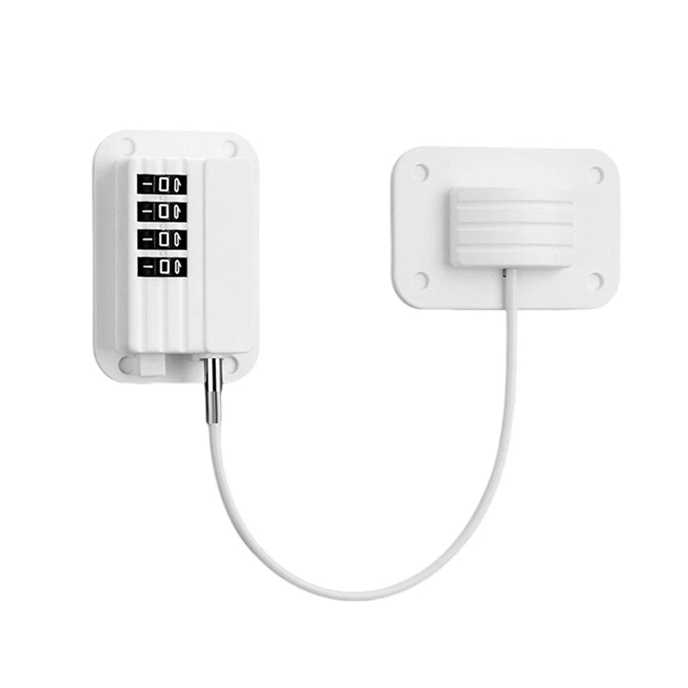 Refrigerator Drawer Lock with 0000 Code & Easy Reset Function