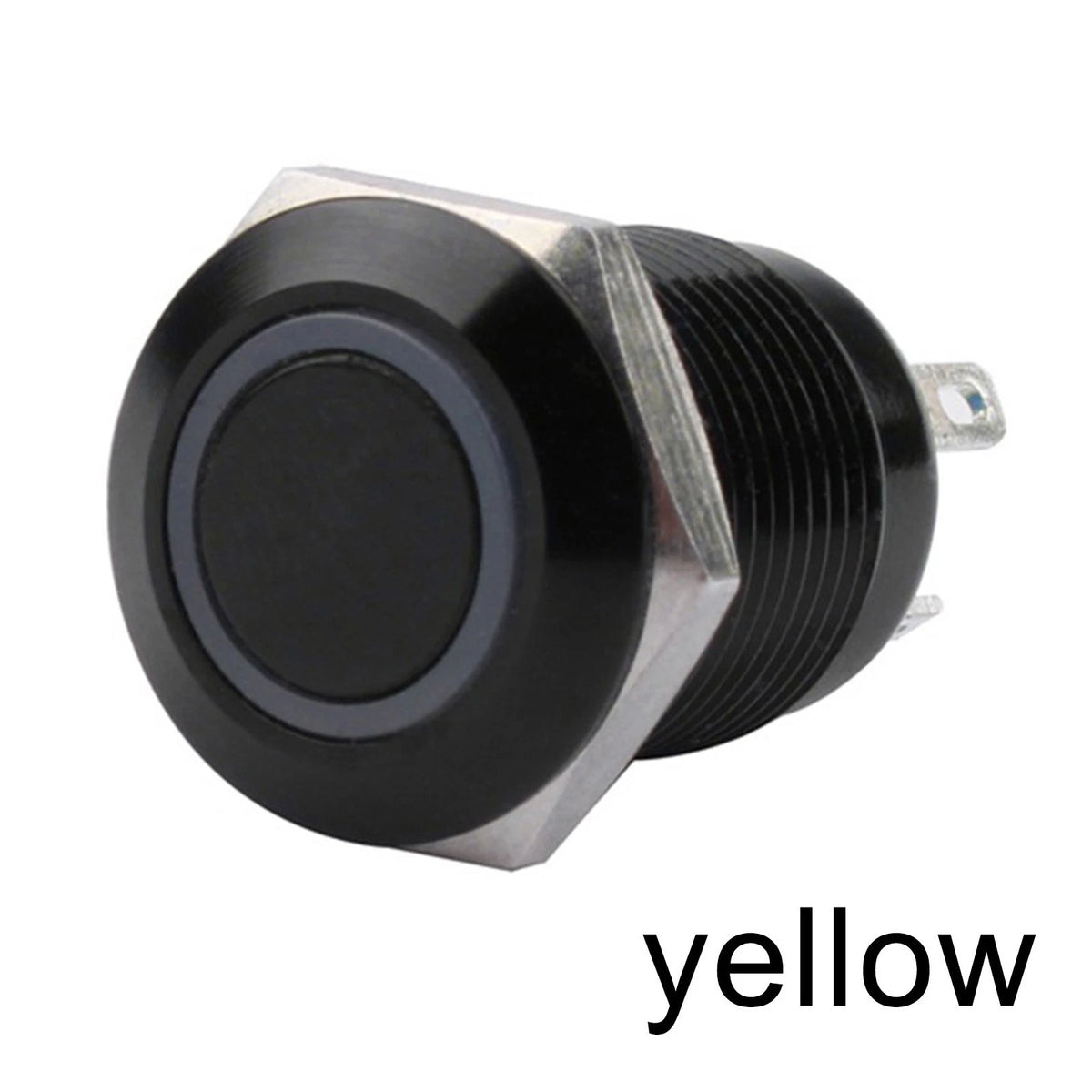 12mm Waterproof Metal Button Switch with LED Light for Universal Use