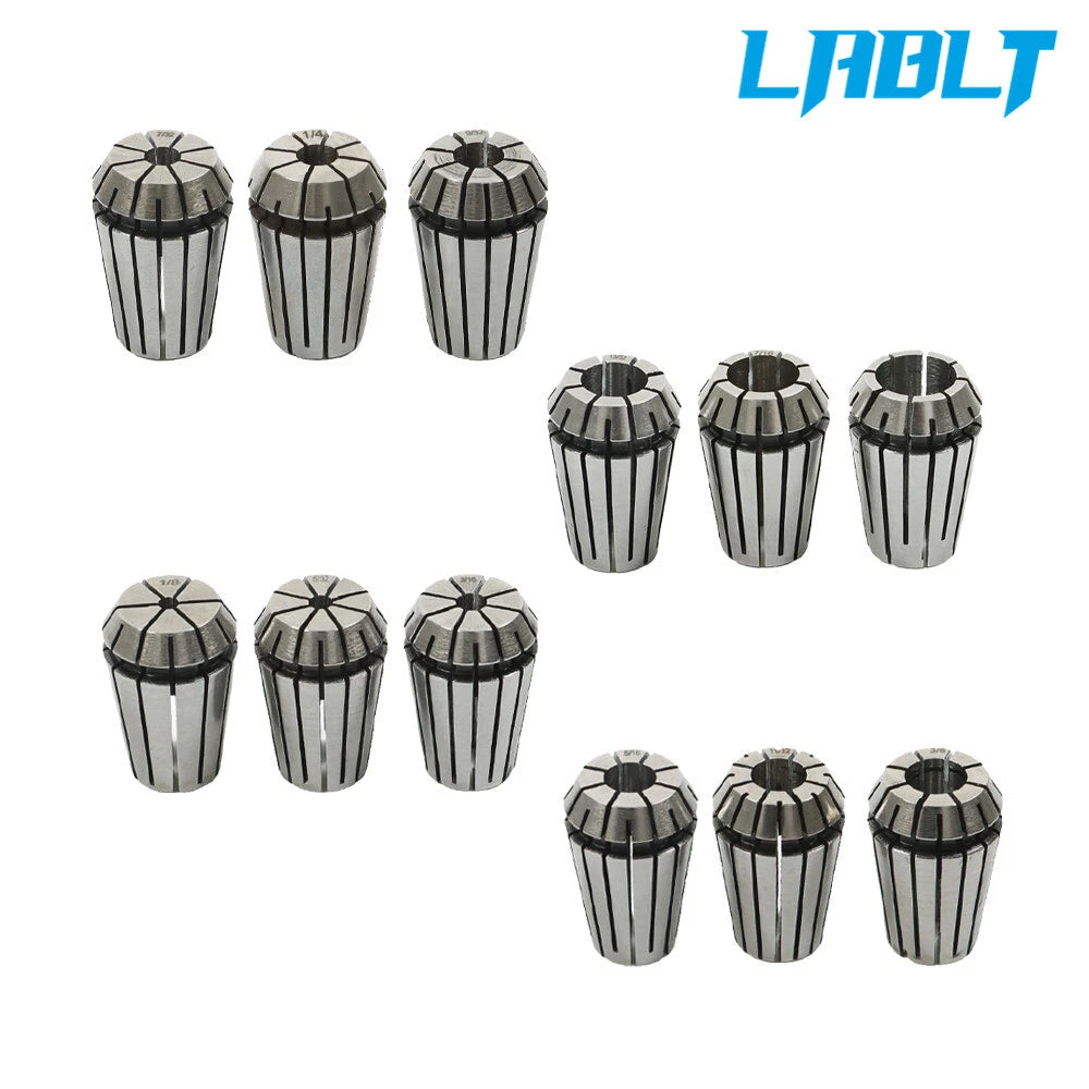 12Pcs ER20 Spring Collet Set for CNC Milling Lathe Engraving Machine